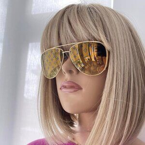 Authentic Pre-Loved Louis Vuitton Las Vegas Parano Gold Stud Sunglasses